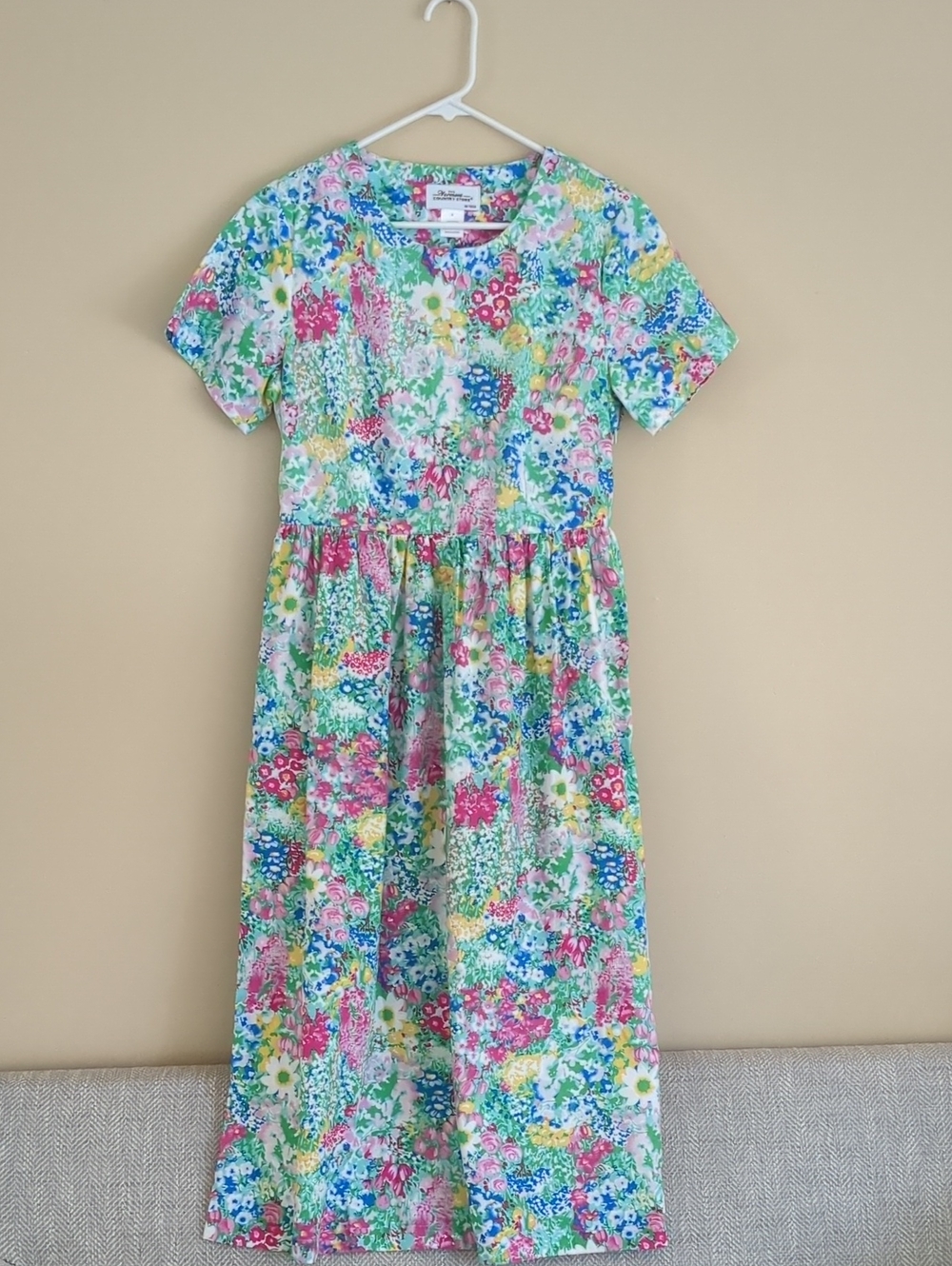 Small Vermont Country Store Floral Modest Midi Dress Garden Party